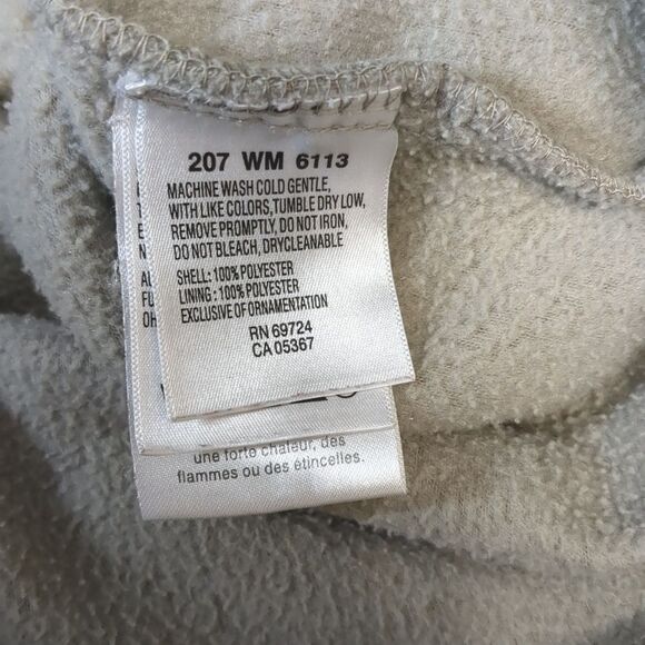 Columbia Khaki Fleece Full Zip Jacket Men's Size Large - Picture 8 of 9